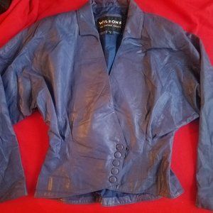 Vintage Blue Leather jacket